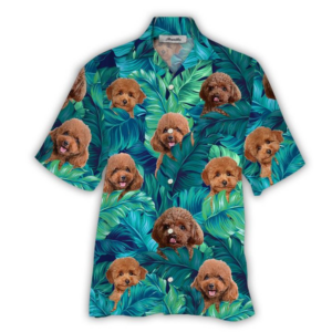 Poodle Hawaiian Shirt For Men Women  - Thelegend59