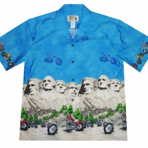 Presidents And Motorcycles Bluehawaiian Shirt Made In Hawaii - Summer Hawaiian Shirts - Beach Hawaiian Shirtss  - Thelegend59