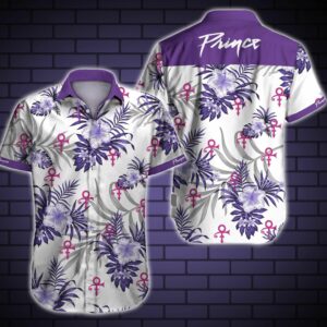 Prince Hawaiian Graphic Print Short Sleeve  - Thelegend59