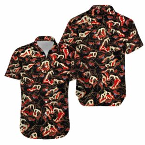 Psychedelic Trippy Wolves Hawaiian Aloha Hawaiian Shirts For Men Women  - Thelegend59