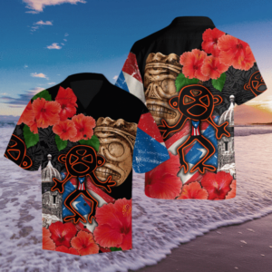 Puerto Rico Sol Taino With Maga Flower Hawaiian Shirt - Summer Hawaiian Shirts - Beach Hawaiian Shirts  - Thelegend59