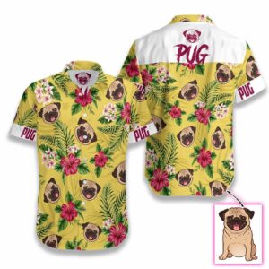 Pug Photo 2508 Custom Hawaiian Shirt  - Thelegend59