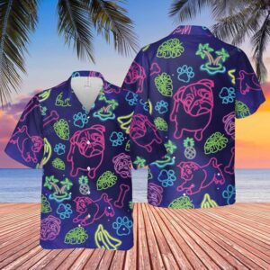 Pug Beautiful Tropical Light Hawaiian Shirt For Men Women  - Thelegend59