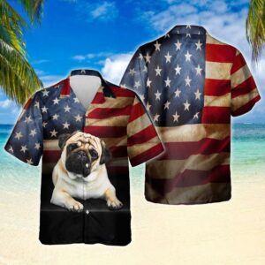Pug Dog Hawaiian Shirt For Men Women  - Thelegend59
