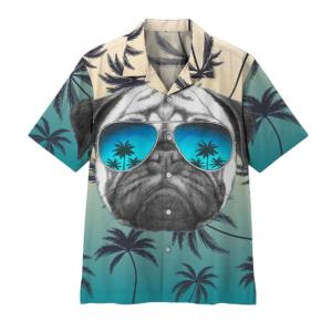 Pug Summer Vibe Hawaiian Shirt For Men Women  - Thelegend59