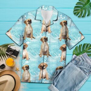 Puggle Waves Blue Unique Design Hawaiian Shirt For Men Women  - Thelegend59