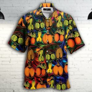Pumpkin Sexy Body Hawaiian Shirt For Men Women  - Thelegend59