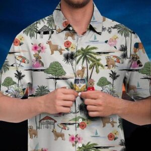 Pyrenean Shepherd Hawaiian Shirt Hawaii Beach Retro  - Thelegend59