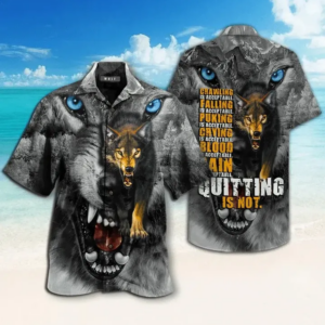 Quitting Is Not Wolf Hawaiian Shirt Halloween Scary Night For Men Women  - Thelegend59