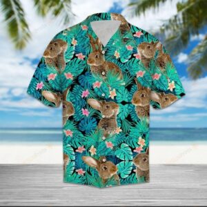 Rabbit Tropical Green Amazing Design Hawaiian Shirt For Men Women  - Thelegend59
