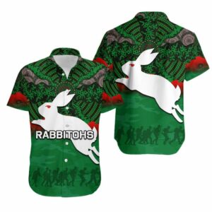 Rabbitohs Hawaiian Shirt Aboriginal Anzac Day Th4  - Thelegend59