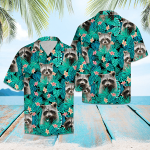 Raccoon Lover Hawaiian Aloha Hawaiian Shirtss  - Thelegend59