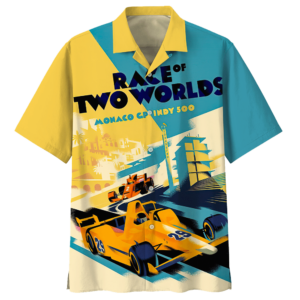 Race Two Worlds Formula Car Racing Hawaiian Shirt For Men Women  - Thelegend59