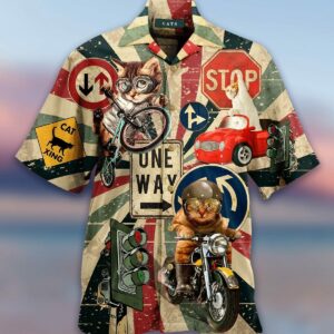 Racing Cats Hawaiian Shirt For Men Women  - Thelegend59
