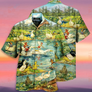 Racing Ducks Hawaiian Shirt For Men Women  - Thelegend59