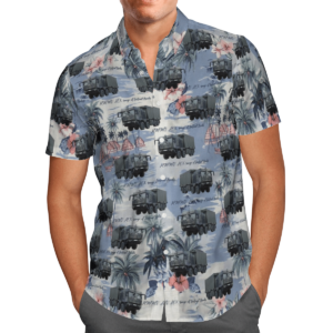 Range Of Tactical Trucks Germany Blue Nice Design Unisex Hawaiian Shirt  - Thelegend59
