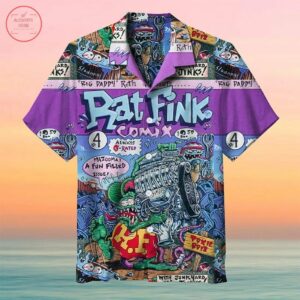 Rat Fink Rattail Rod Hawaiian Shirt  - Thelegend59