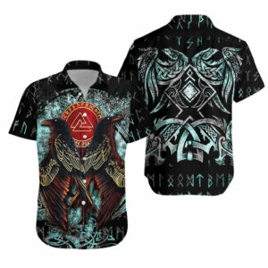 Raven Moon Tattoo Hawaiian Shirt For Men Women  - Thelegend59