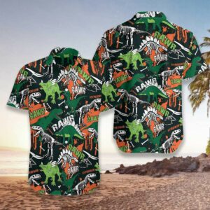 Rawr Dinosaur Hawaiian Shirt For Men Women  - Thelegend59