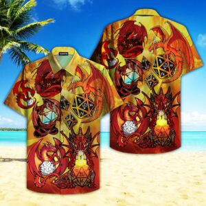Red Dragon Dice Hawaiian Shirt For Men Women  - Thelegend59