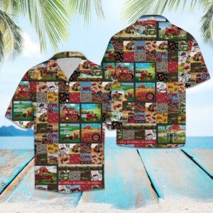 Red Tractor Farmall Hawaiian Shirt For Men Women  - Thelegend59