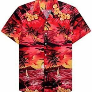 Regular Fit Short Sleeve Casual Hawaiian Shirt For Men  - Thelegend59