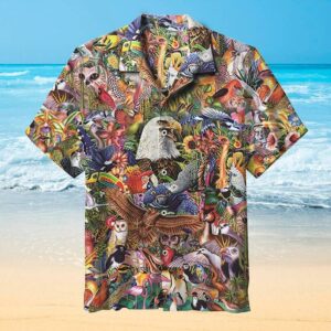 Retro Animals Birds Hawaiian Shirt For Men Women  - Thelegend59