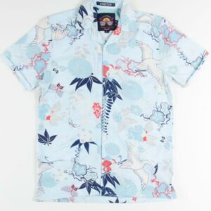 Retro Pastel Cranes Hawaiian Shirt  - Thelegend59