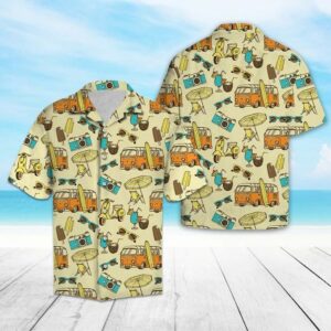 Retro Summer Vacation Hawaiian Shirt For Men Women  - Thelegend59