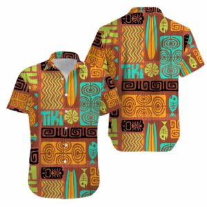 Retro Tiki Aloha Hawaiian Shirt For Men Women  - Thelegend59