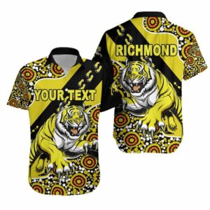 Richmond Hawaiian Shirt Indigenous Tigers  - Thelegend59