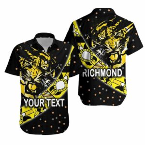 Richmond Hawaiian Shirt Tigers Dotted  - Thelegend59