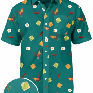 Rise And Shine Blue Awesome Design Hawaiian Shirt  - Thelegend59