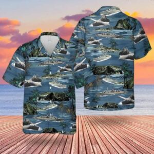 Rn County Class Guided Missile Destroyer Colorful Hawaiian Shirt For Men Women  - Thelegend59