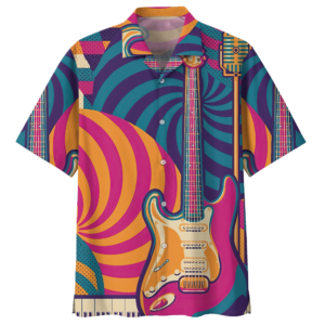 Rock Festival Guitar Hawaiian Shirt For Men Women  - Thelegend59