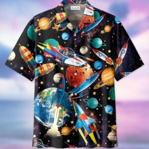 Rocketn The Space Hawaiian Shirts  - Thelegend59