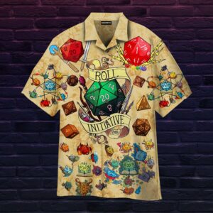 Roll Initiative Dice Hawaiian Shirt For Men Women  - Thelegend59