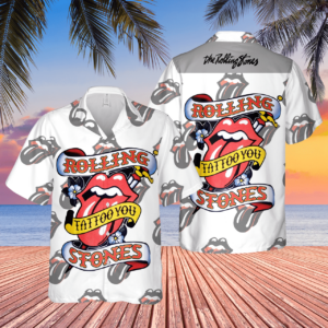 Rolling Stone Tattoo You Awesome Tongue Logo Hawaiian Shirt  - Thelegend59