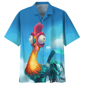 Rooster Chicken Hawaiian Shirt Royal For Men Women  - Thelegend59