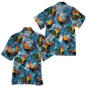 Rooster Hawaiian Shirt For Men Women  - Thelegend59