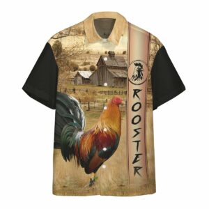 Rooster Ranch Grass Hawaiian Shirt For Men Women  - Thelegend59
