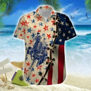 Roping Flag Hawaiian Shirt For Men Women  - Thelegend59