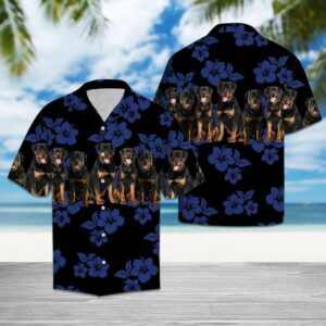 Rottweiler Blue Unique Design Hawaiian Shirt For Men Women  - Thelegend59