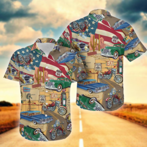 Route 66 License Hawaiian Shirt For Men Women  - Thelegend59