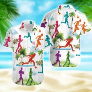 Running Lover Tropical Summer Hawaiian Aloha Hawaiian Shirtss  - Thelegend59
