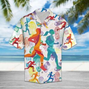 Running Lovers Multicolor Amazing Design Hawaiian Shirt For Men Women  - Thelegend59