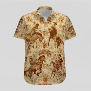 Saddle Bronc Hawaiian Shirt For Men Women  - Thelegend59
