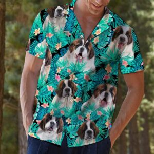 Saint Bernard Hawaiian Shirt  - Thelegend59