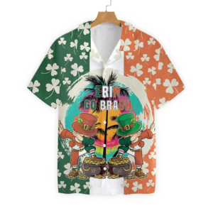 Saint Patricks Day Leprechaun Shamrock Irish Hawaiian Shirt For Men Women  - Thelegend59