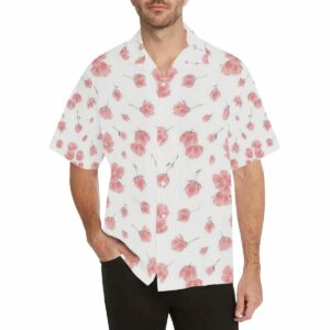 Sakura Pattern Mens All Over Print Hawaiian Shirt  - Thelegend59